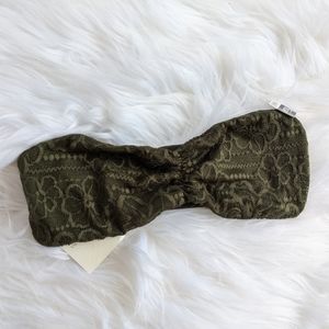 VS Pink Unlined Lace Bandeau Bra NWT